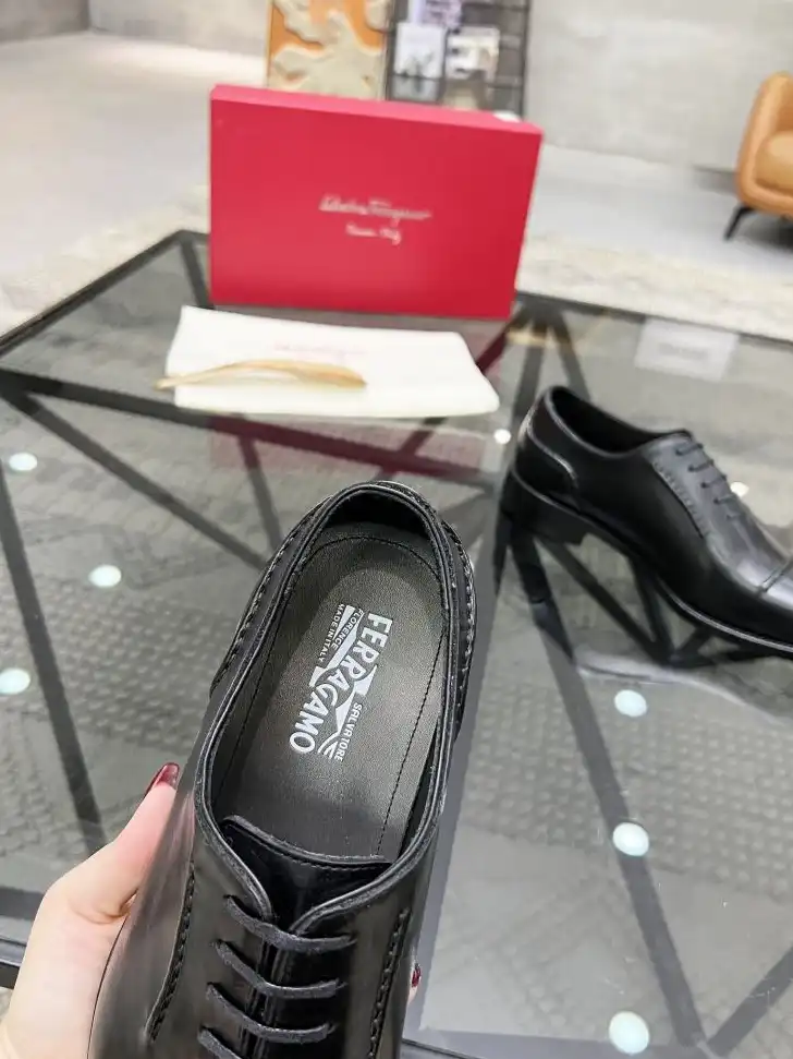 hype Ferragamo Leather Shoes