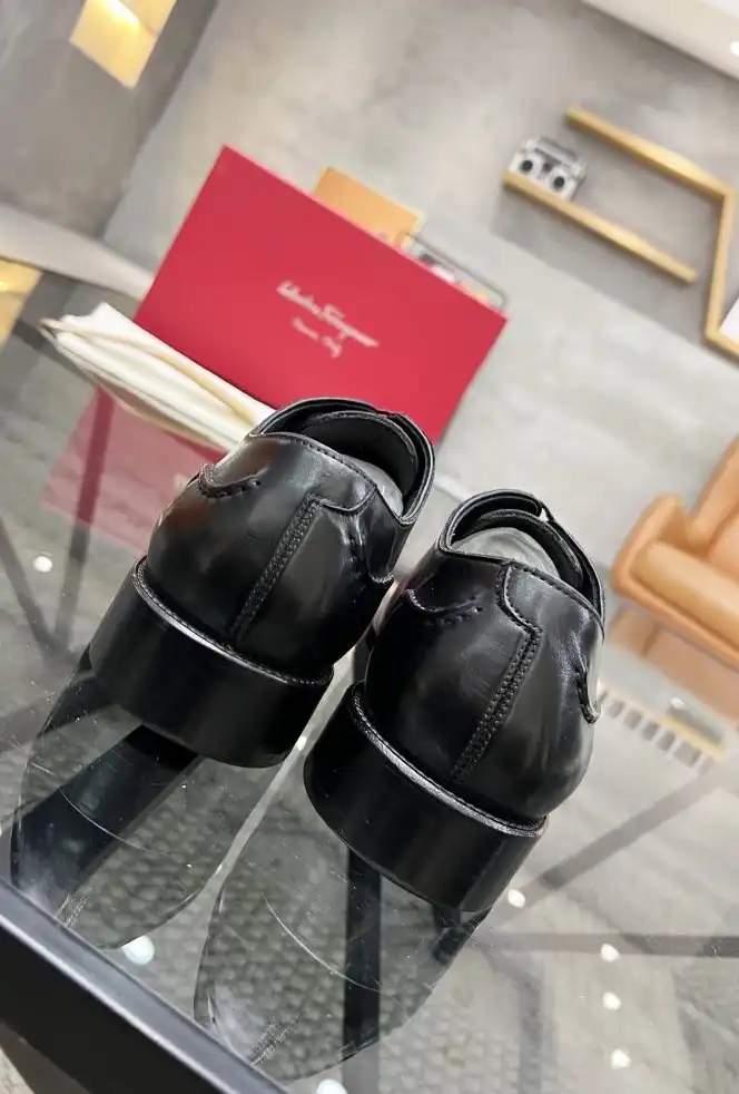 hype Ferragamo Leather Shoes