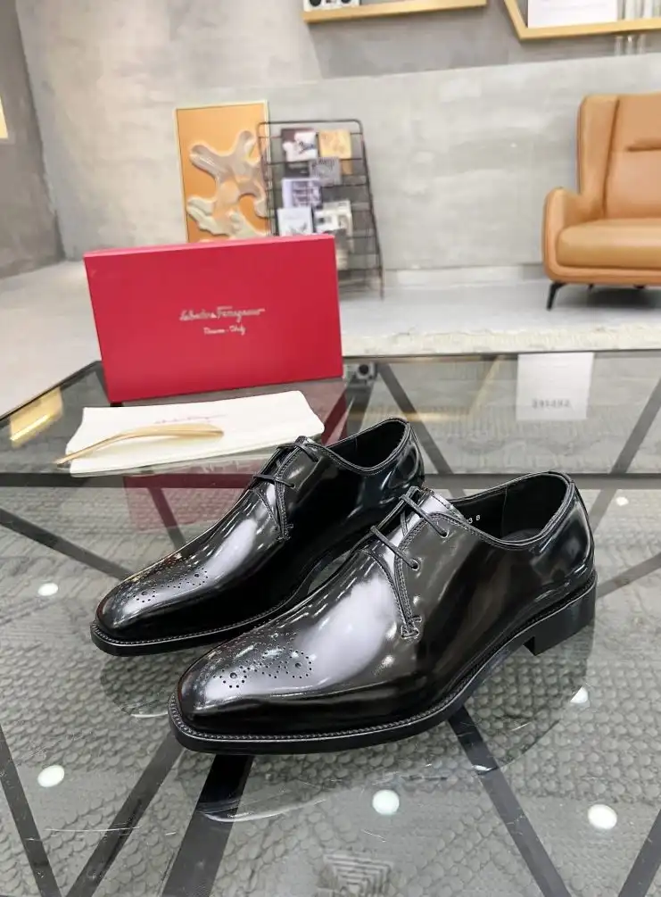 hype Ferragamo Leather Shoes