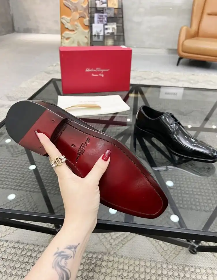 hype Ferragamo Leather Shoes