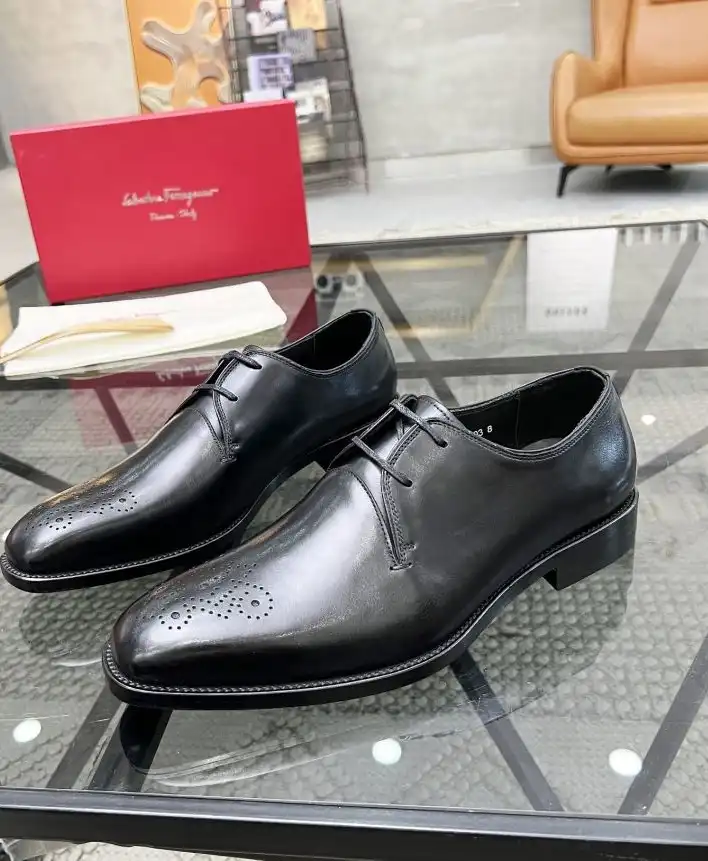 hype Ferragamo Leather Shoes