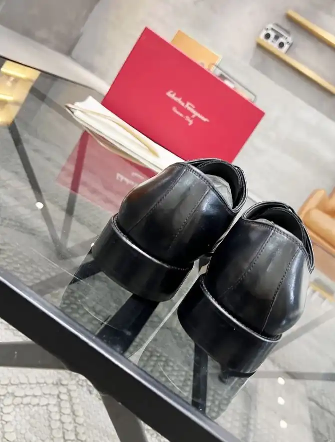 hype Ferragamo Leather Shoes