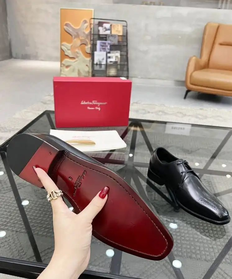 hype Ferragamo Leather Shoes