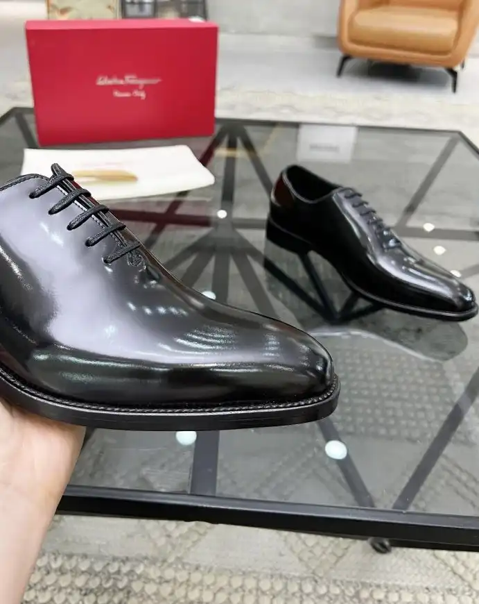 hype Ferragamo Leather Shoes