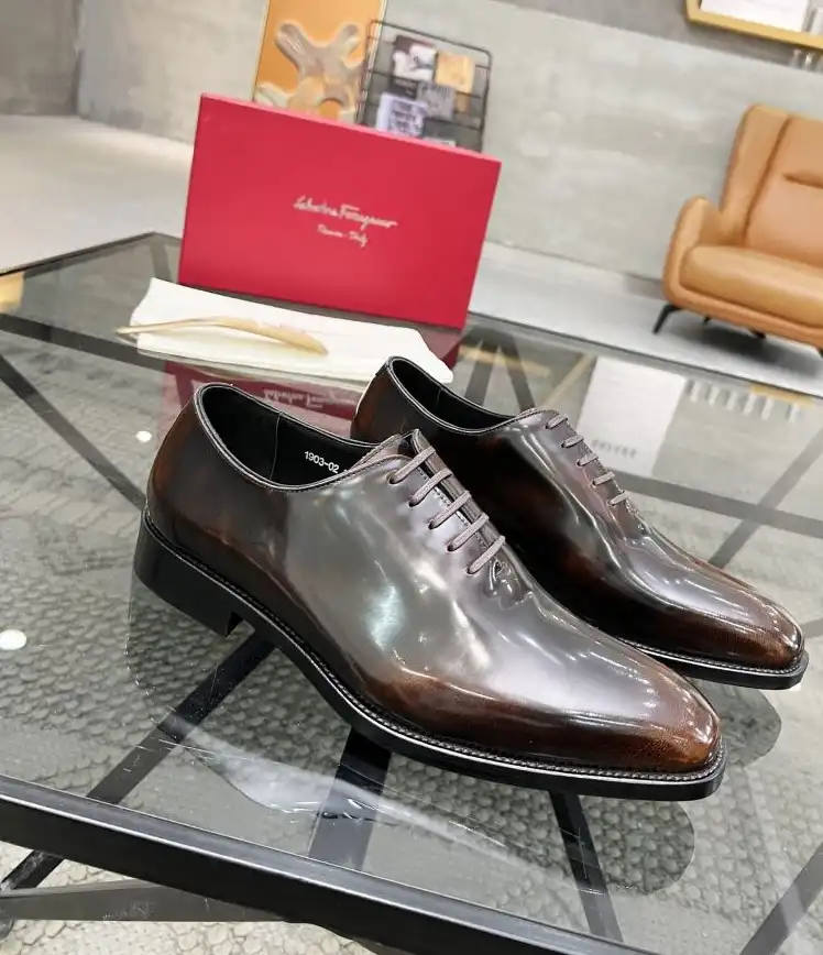 hype Ferragamo Leather Shoes