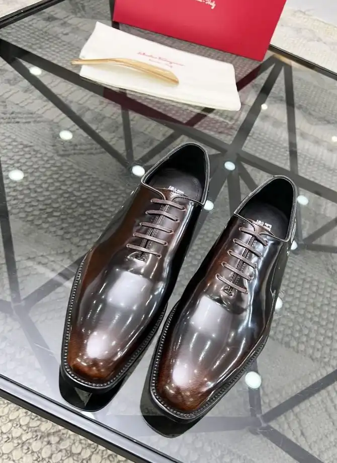 hype Ferragamo Leather Shoes