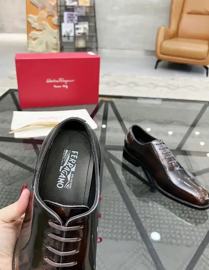 hype Ferragamo Leather Shoes