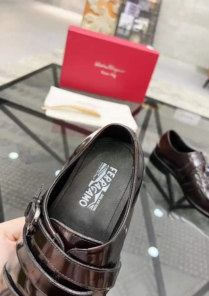 hype Ferragamo Leather Shoes