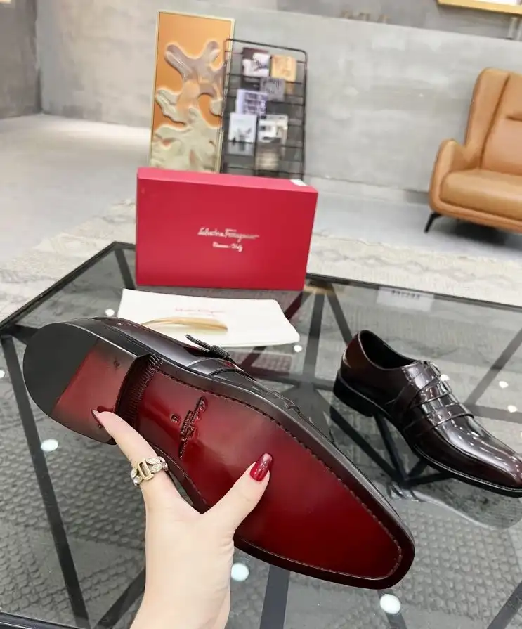 hype Ferragamo Leather Shoes