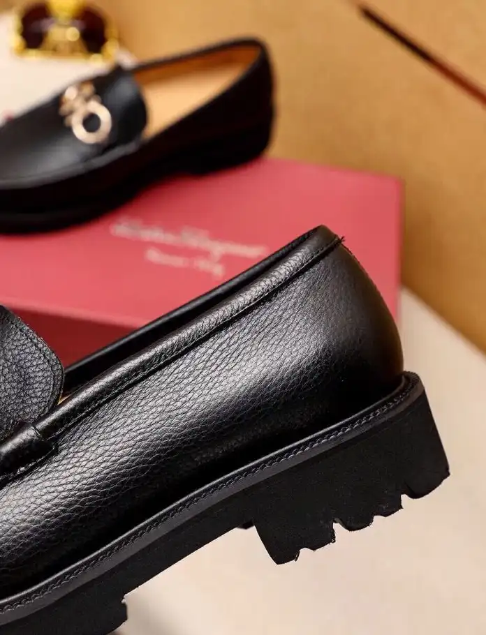 hype Ferragamo Leather Shoes