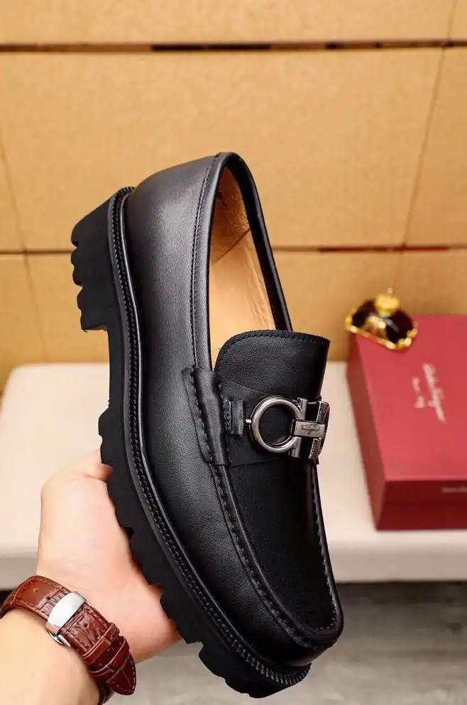 hype Ferragamo Leather Shoes