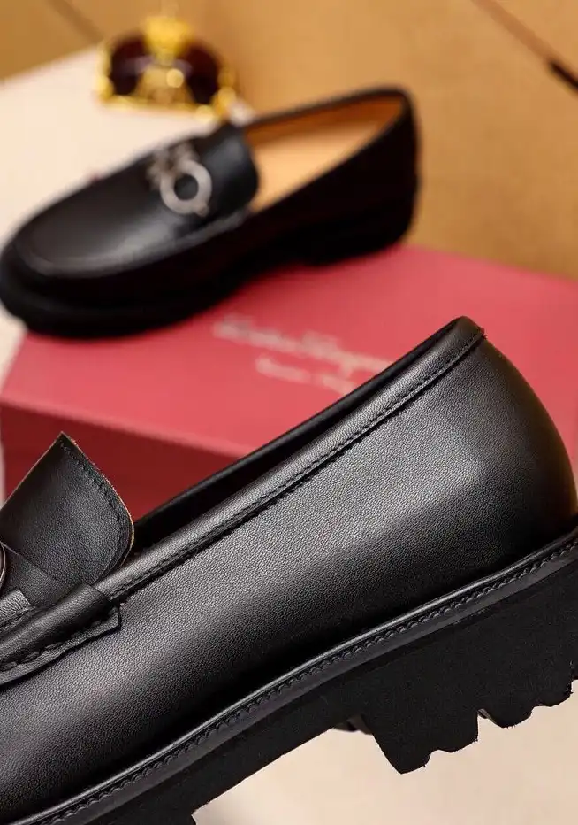 hype Ferragamo Leather Shoes