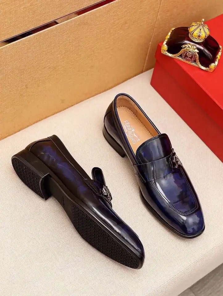 hype Ferragamo Leather Shoes