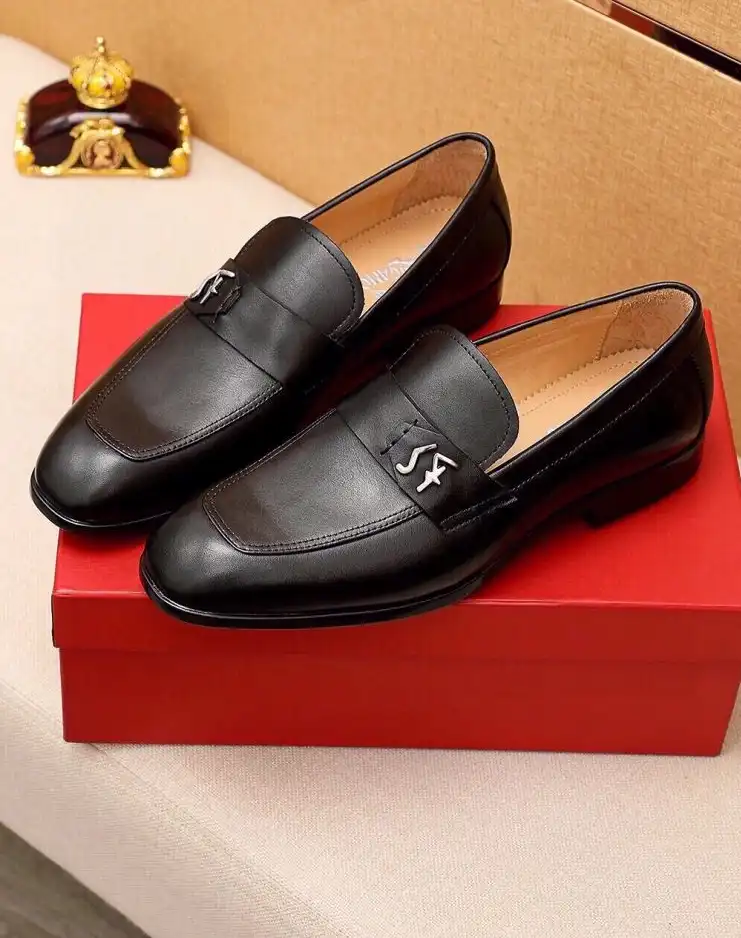 hype Ferragamo Leather Shoes