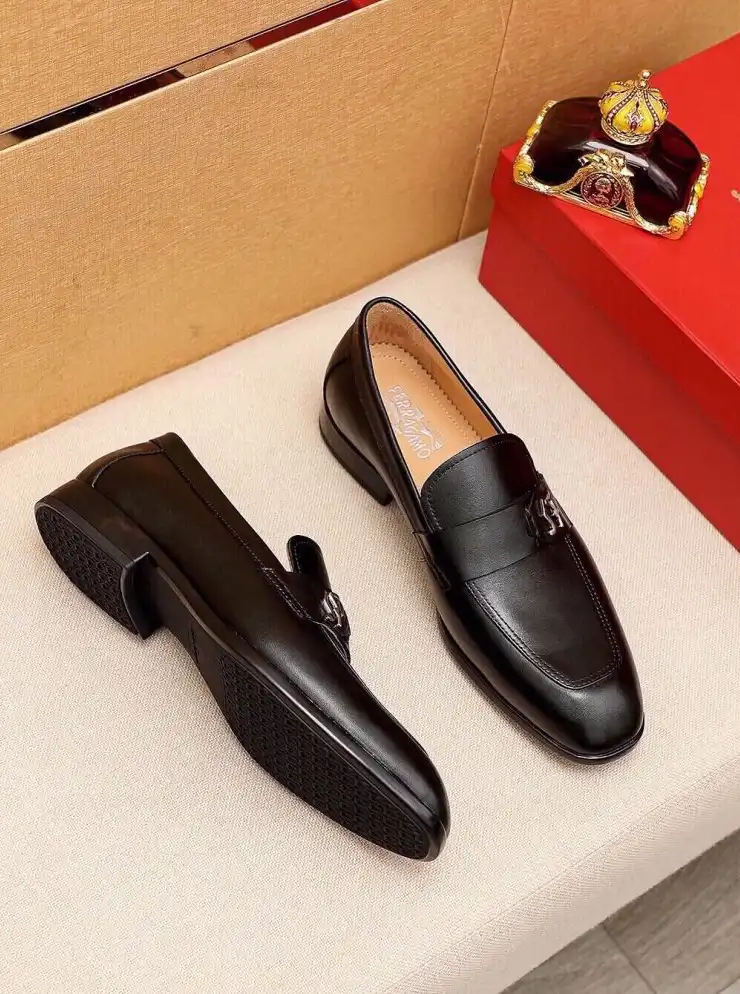 hype Ferragamo Leather Shoes