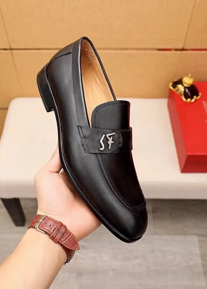 hype Ferragamo Leather Shoes