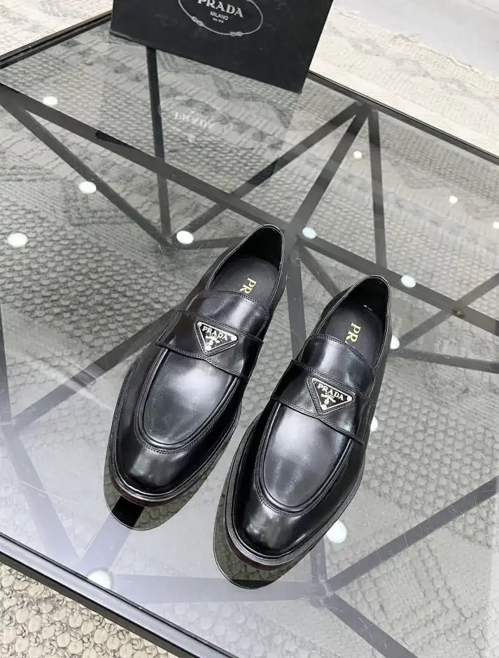 hype Prada Leather Shoes