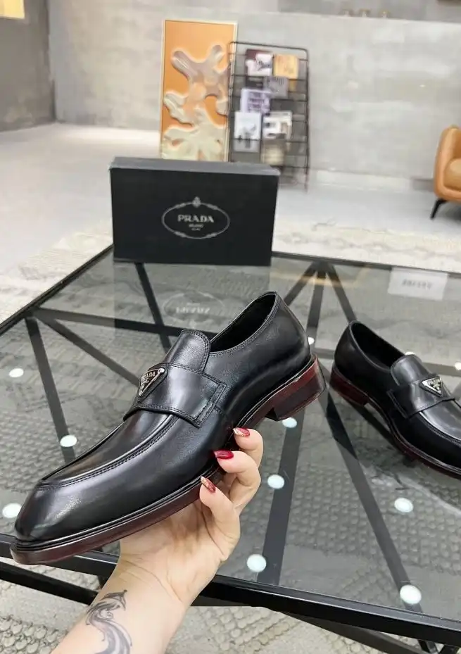 hype Prada Leather Shoes