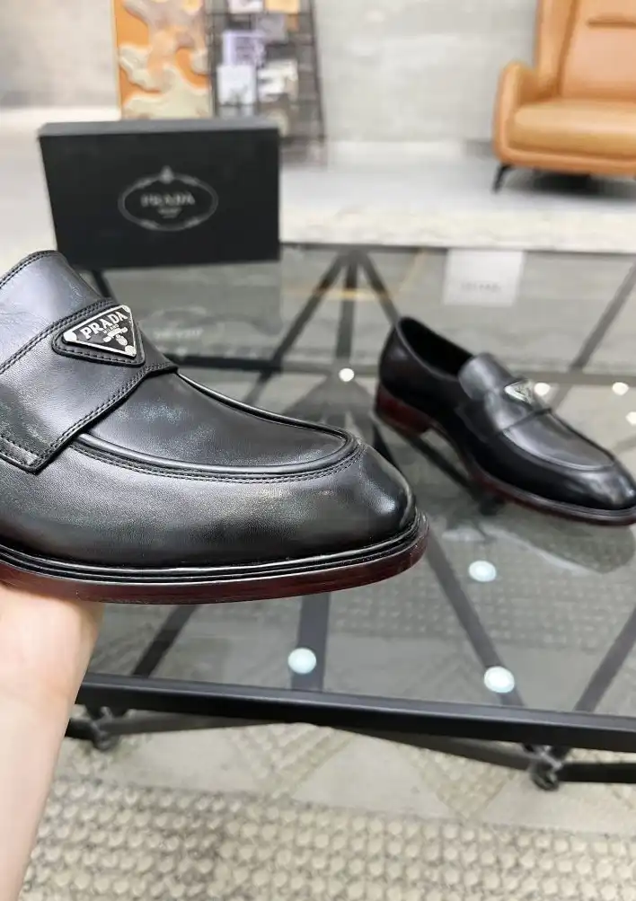 hype Prada Leather Shoes