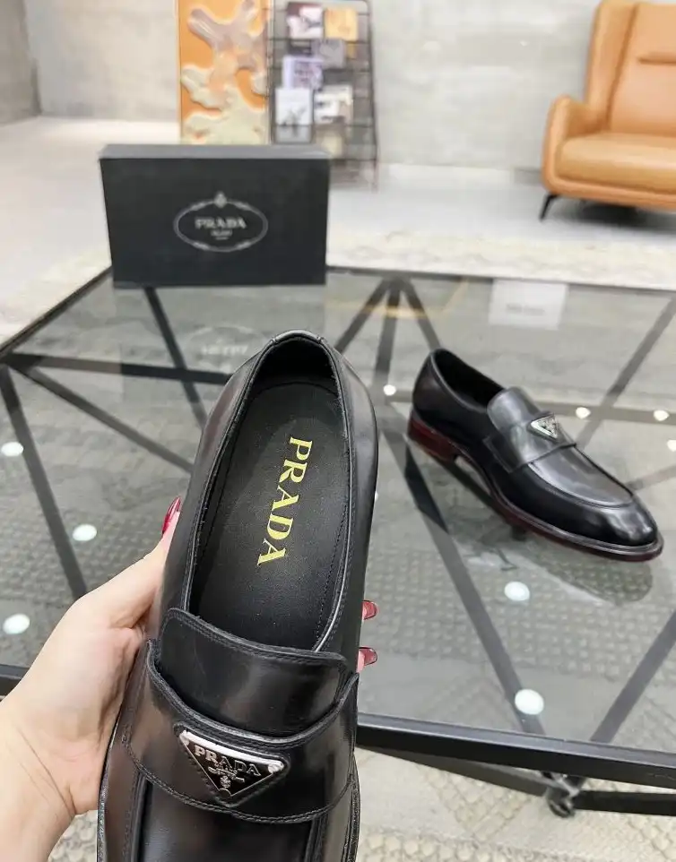 hype Prada Leather Shoes