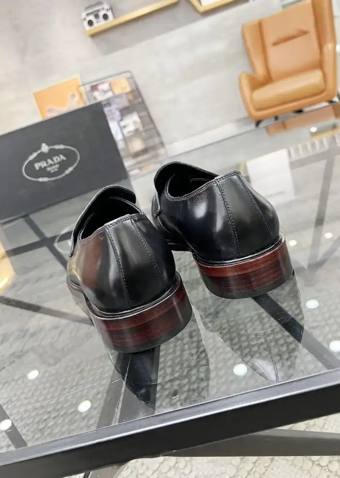 hype Prada Leather Shoes