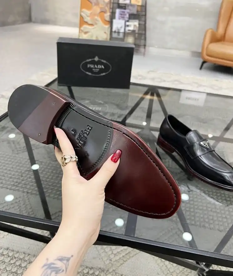 hype Prada Leather Shoes