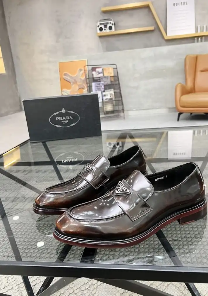 hype Prada Leather Shoes