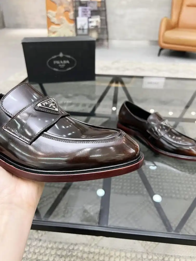 hype Prada Leather Shoes