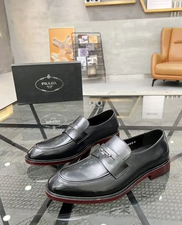 hype Prada Leather Shoes