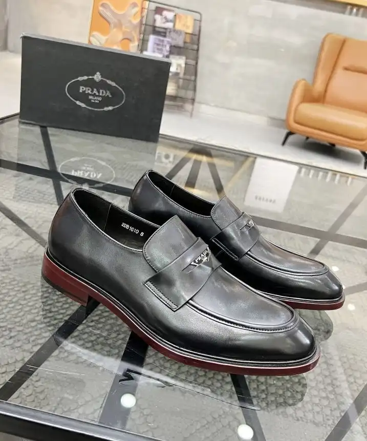 hype Prada Leather Shoes