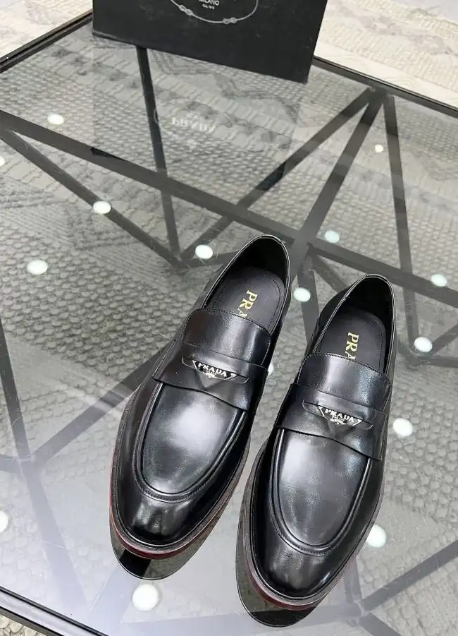 hype Prada Leather Shoes