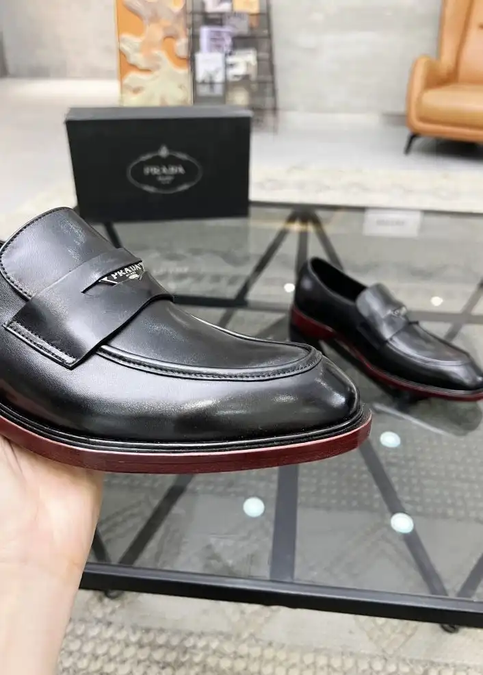 hype Prada Leather Shoes