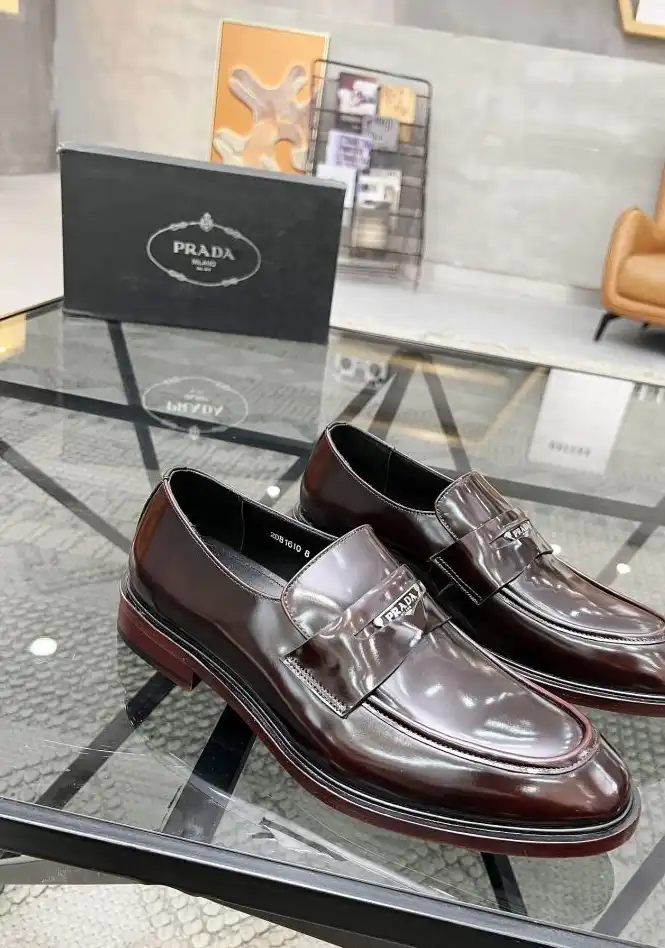 hype Prada Leather Shoes