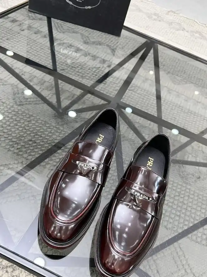 hype Prada Leather Shoes