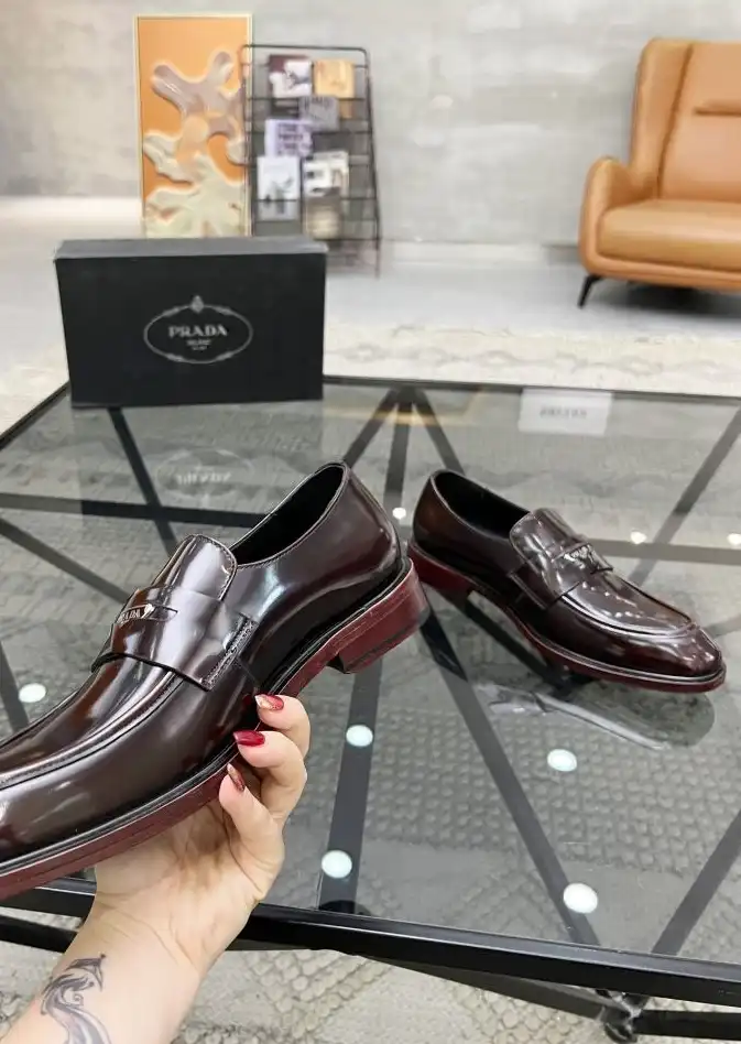 hype Prada Leather Shoes