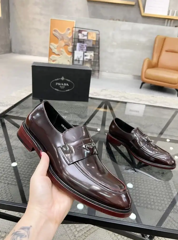 hype Prada Leather Shoes