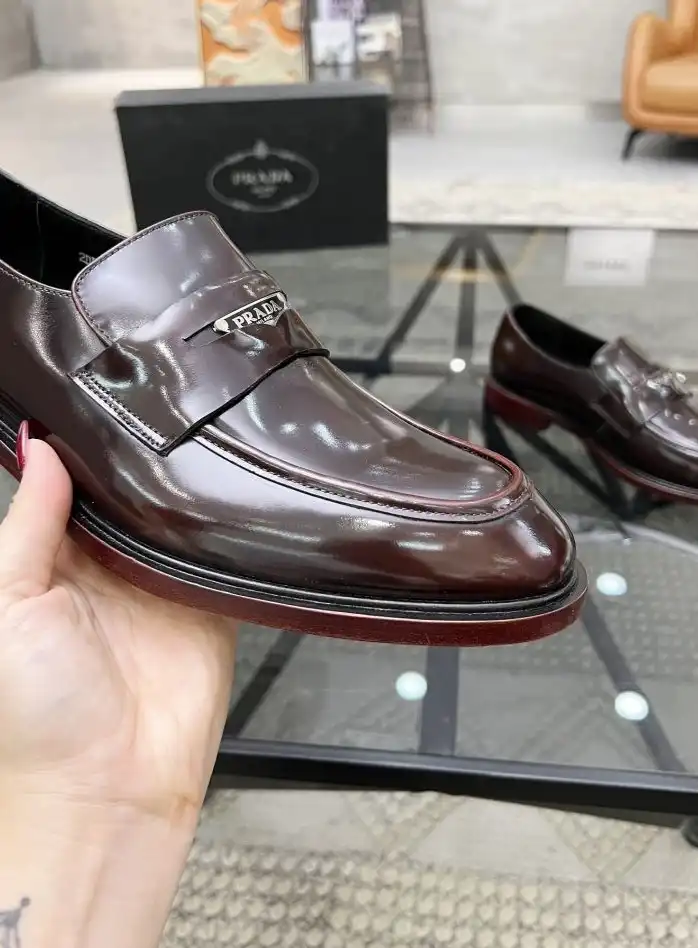 hype Prada Leather Shoes