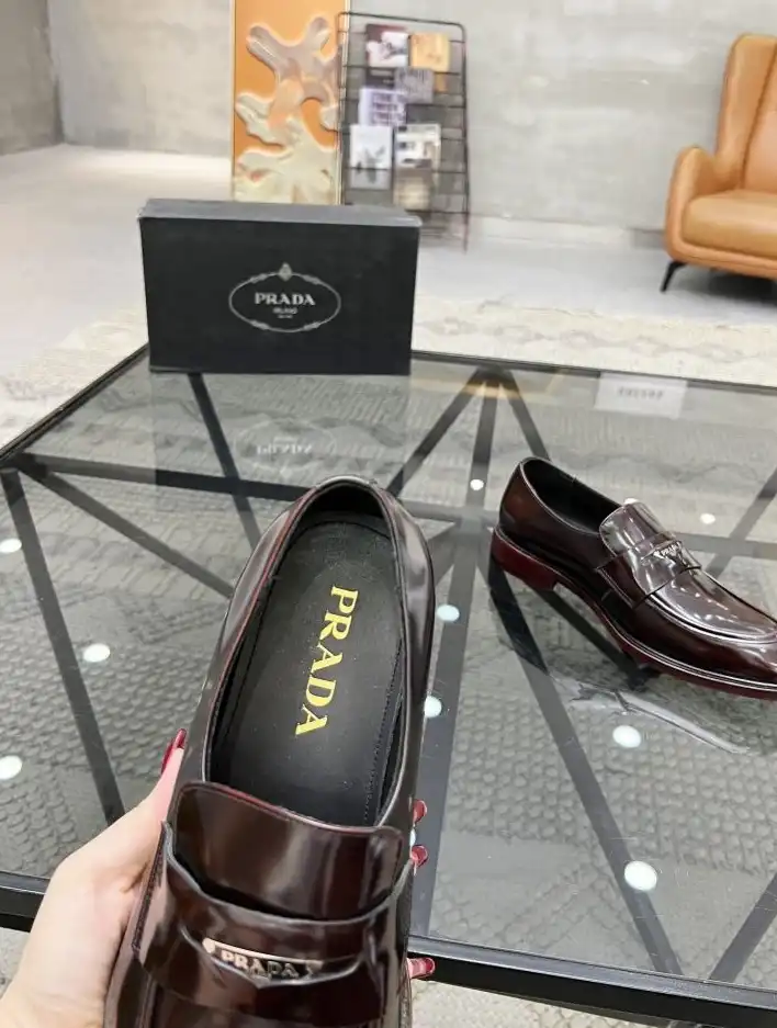 hype Prada Leather Shoes