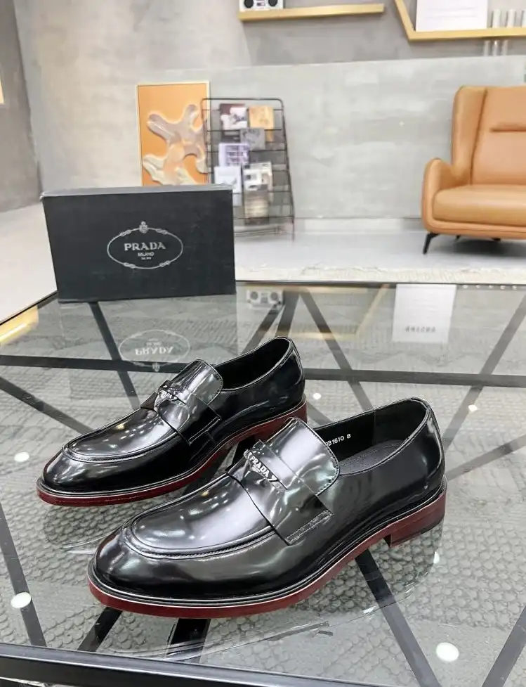 hype Prada Leather Shoes