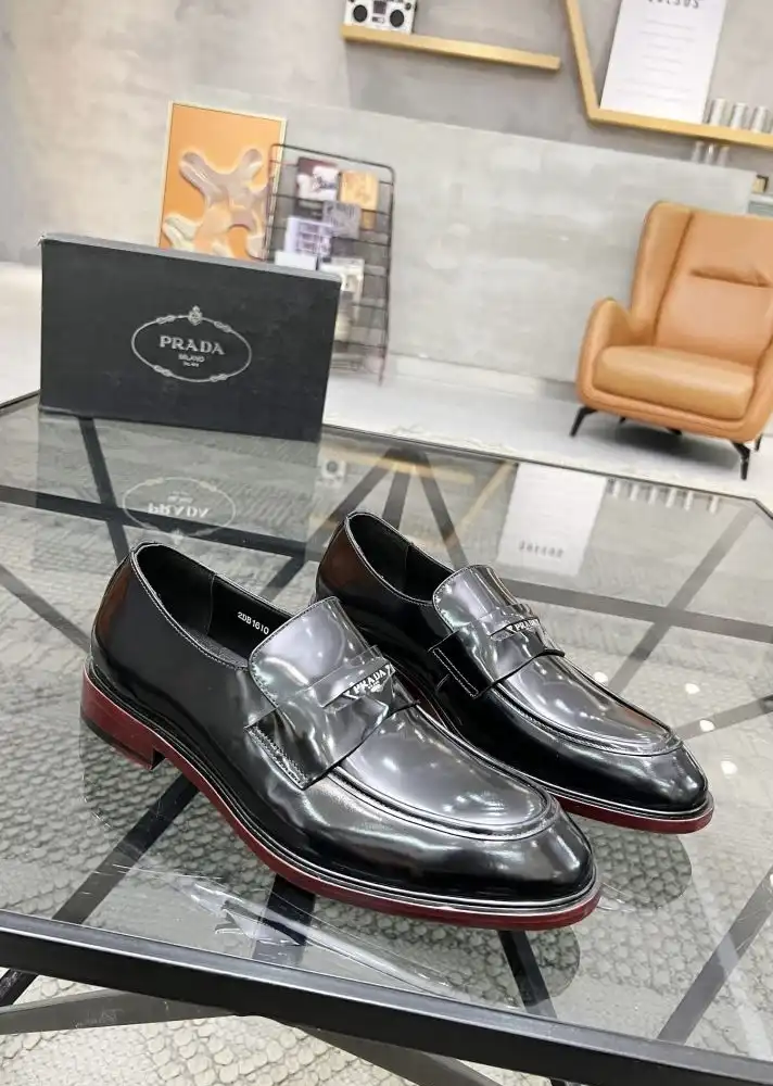 hype Prada Leather Shoes