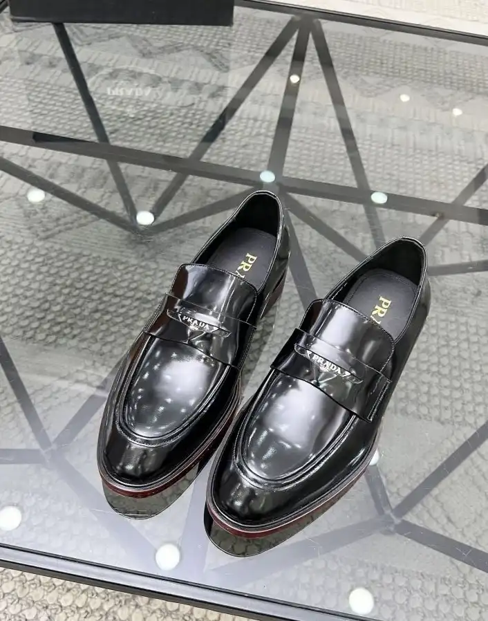 hype Prada Leather Shoes