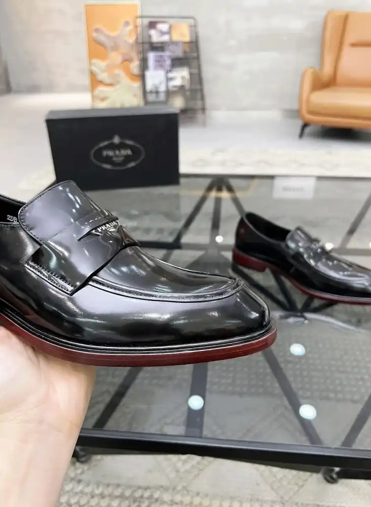 hype Prada Leather Shoes