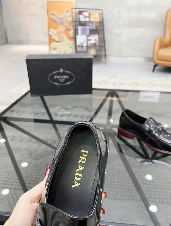 hype Prada Leather Shoes