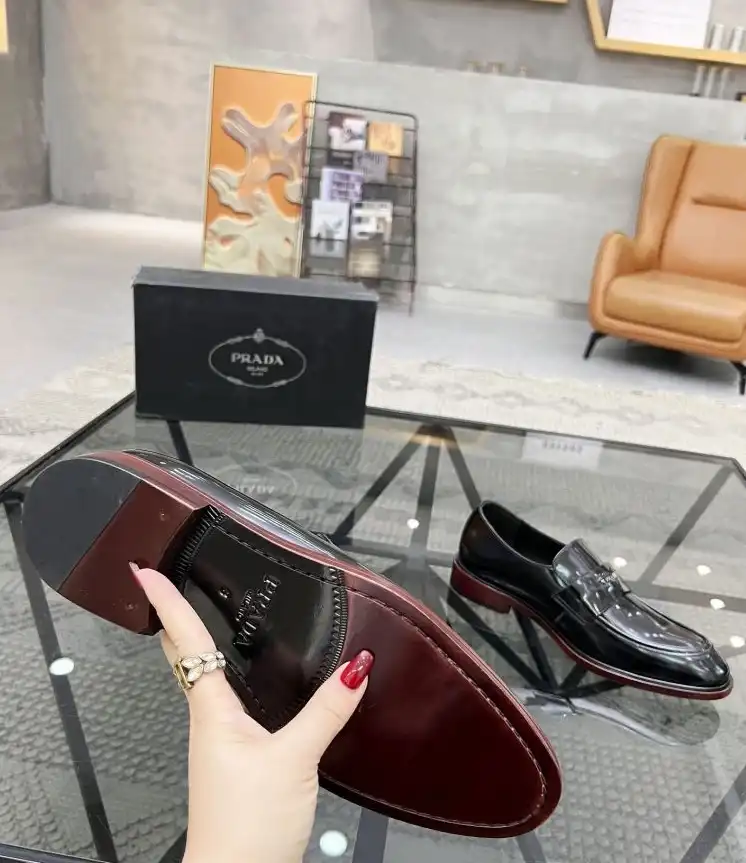 hype Prada Leather Shoes