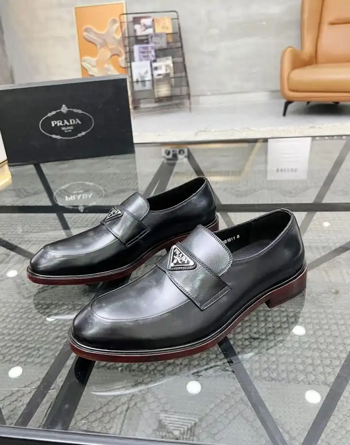 hype Prada Leather Shoes