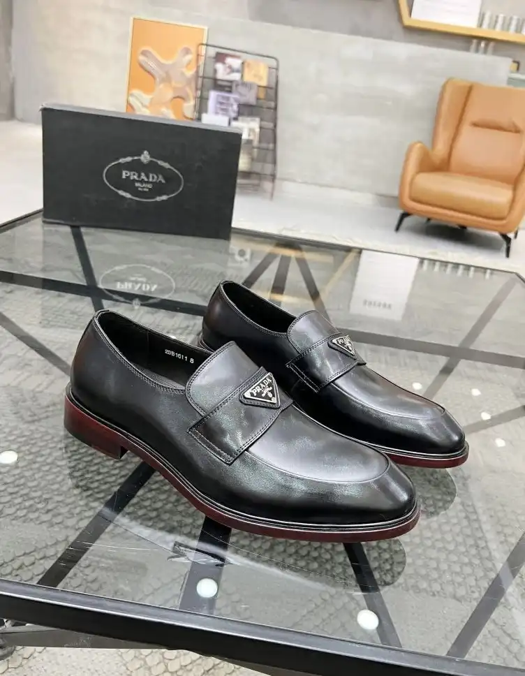 hype Prada Leather Shoes