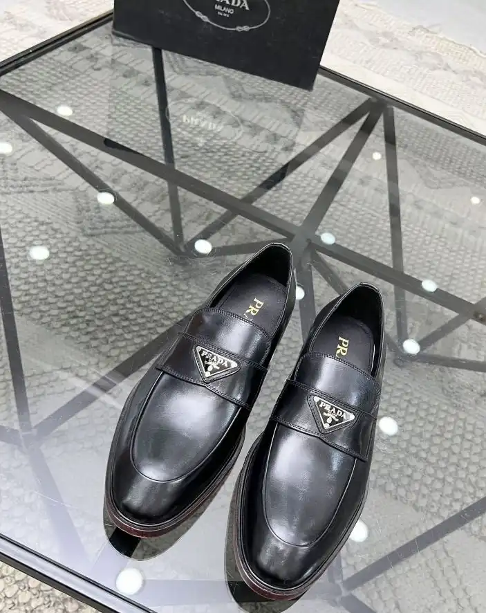 hype Prada Leather Shoes