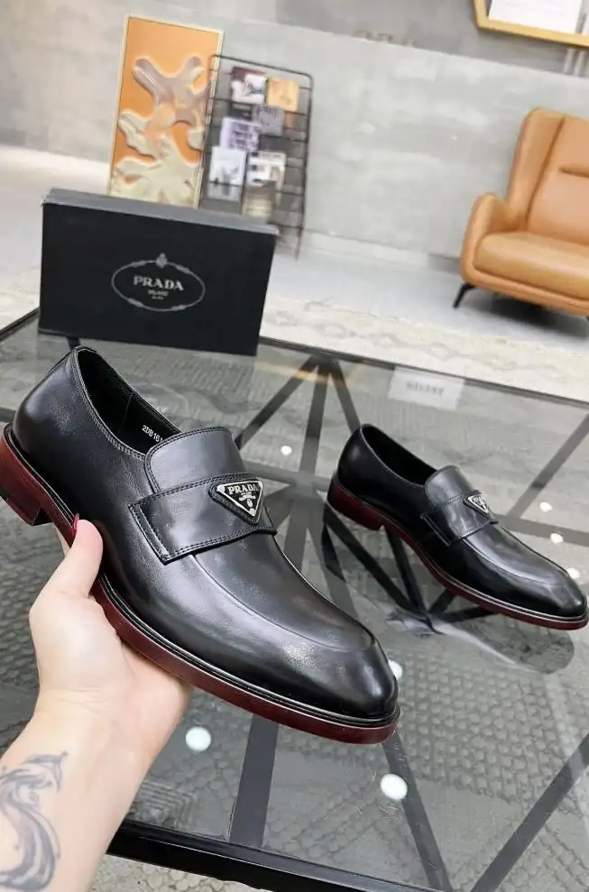 hype Prada Leather Shoes