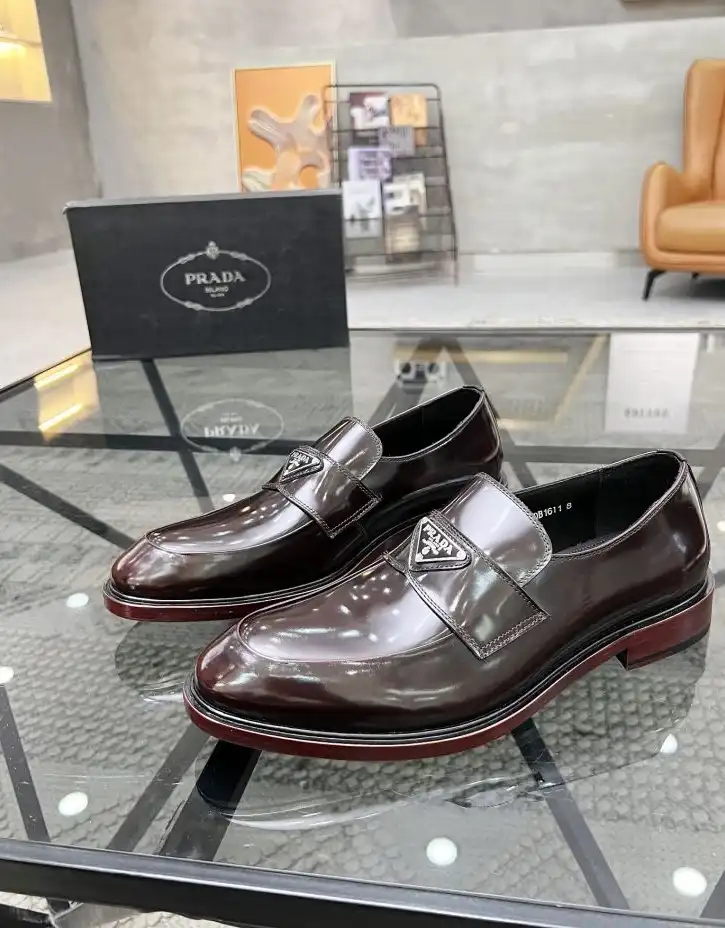 hype Prada Leather Shoes