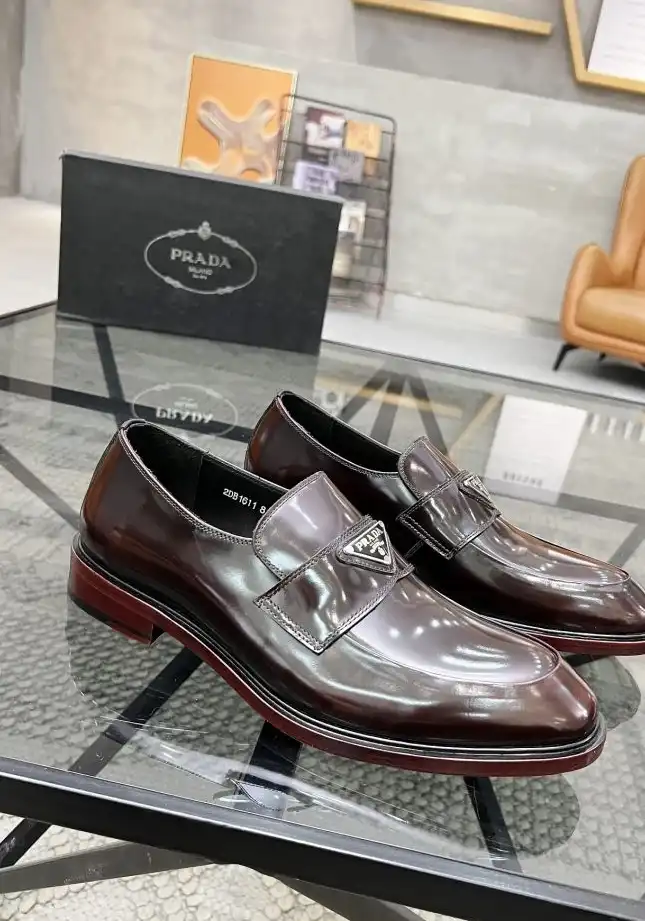 hype Prada Leather Shoes